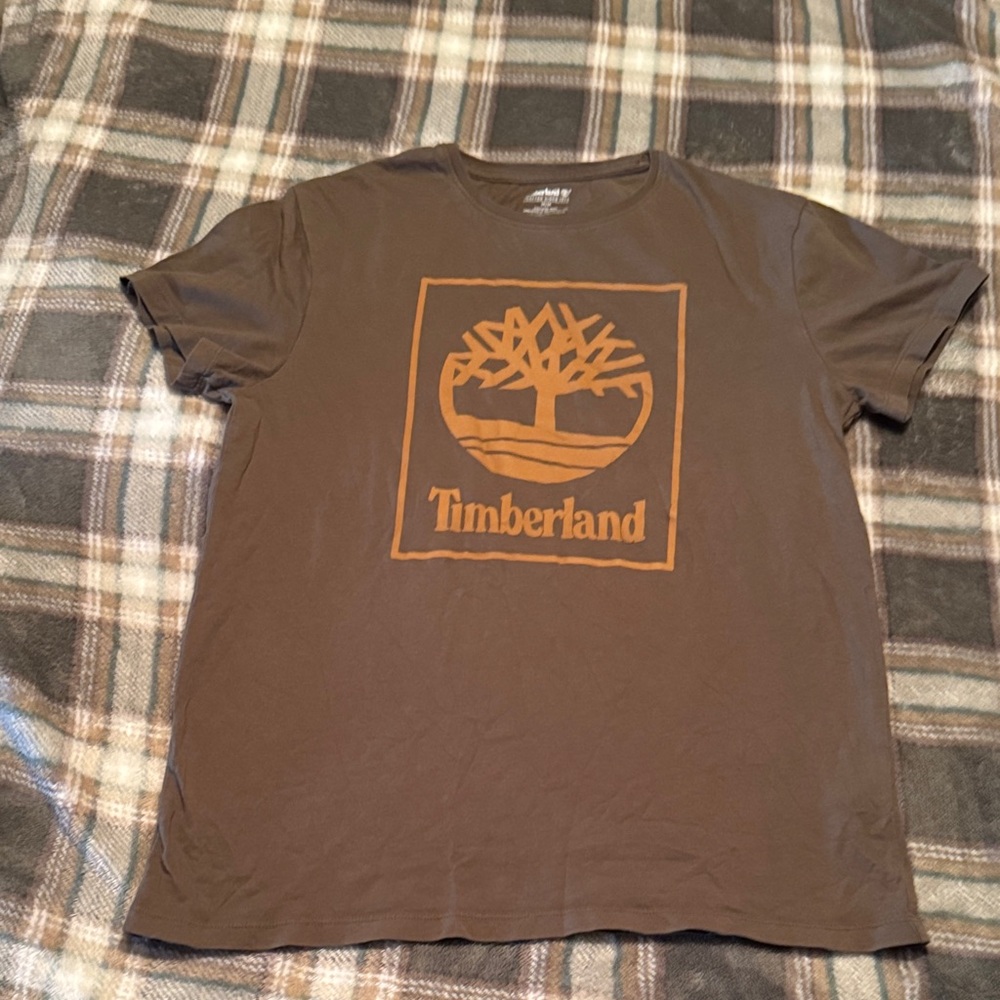 Like New Men’s Timberland Chocolate Brown Tee with Logo